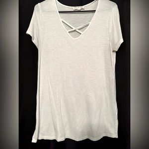 White crisscross shirt